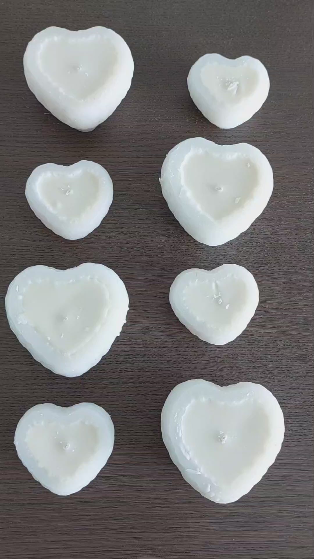 unmolding the hart candles